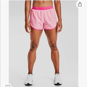 NWT Pink Under Armour Women’s Fly By Running Shorts.